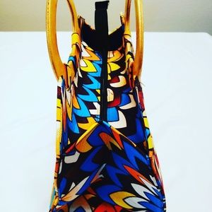 Women Handmade satchels with Wooden Handle